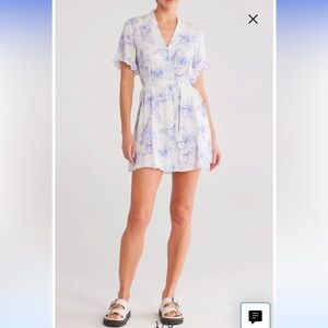 All saints FAY TAJPUR purple and white dress - size US 6/UK 10, negotiable